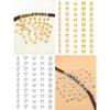 100 Stück Eleganter Goldlegierungs Haarschmuck für Zöpfe, Massiv - Vintage-inspirierte Accessoires für Männer- und Frauen-Dreadlocks