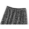 Velvet Sequins Halter Skirt Women's Package Hip Skirt Vintage Straight Mid-Length Skirt Spring and Autumn Winter Skirt