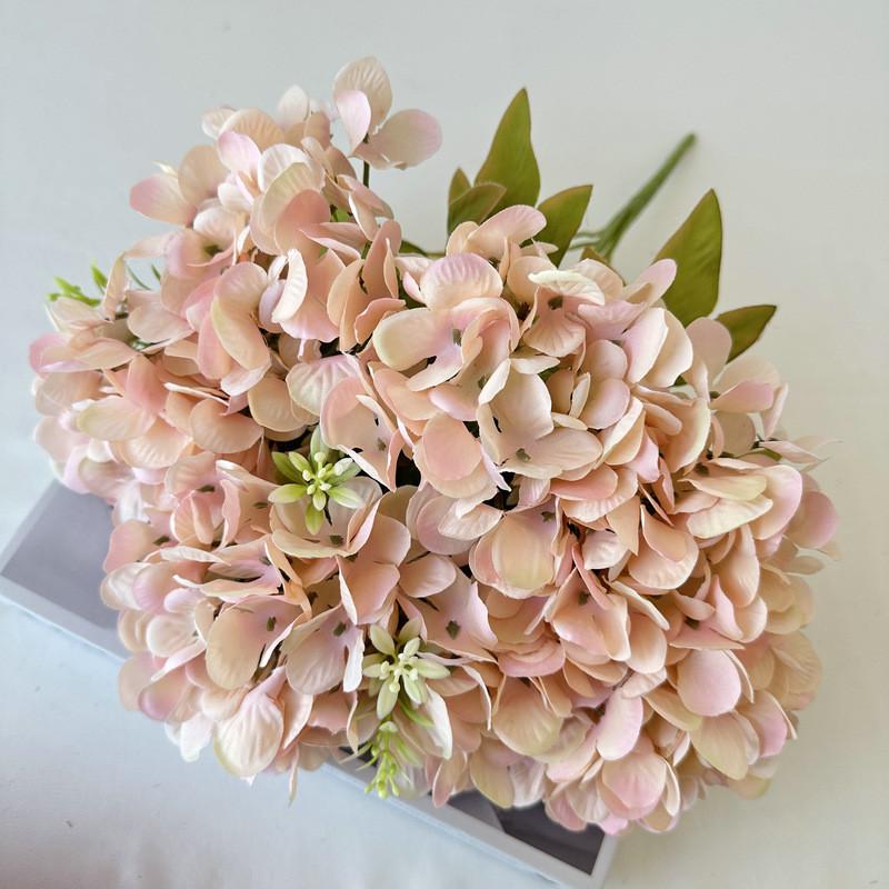 Decorazione Sfera Ortensia Artificiale Matrimonio Hotel Percorso Materiale Floreale Tessuto Per Uso Domestico ed Eventi