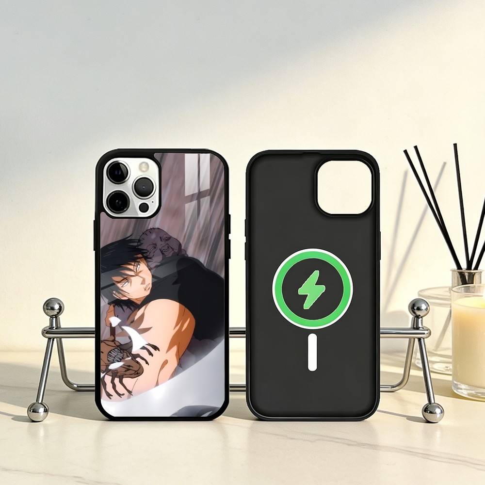 Toji Fushiguro Jujutsu Kaisen Phone Case For iPhone17,16,15,14,13,12,11 Plus,Pro Max Magnetic For Magsafe Wireless Charging