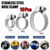 Hoop Type Stainless Steel Hose Clamp 304 Stainless Steel Adjustable Pipe Clamp  Pipe Fixing