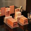 Dressing Table Cosmetics Storage And Sorting Storage Rack Desktop Drawer Partition Transparent Makeup Eye Shadow Storage Box Sundries Storage Tool
