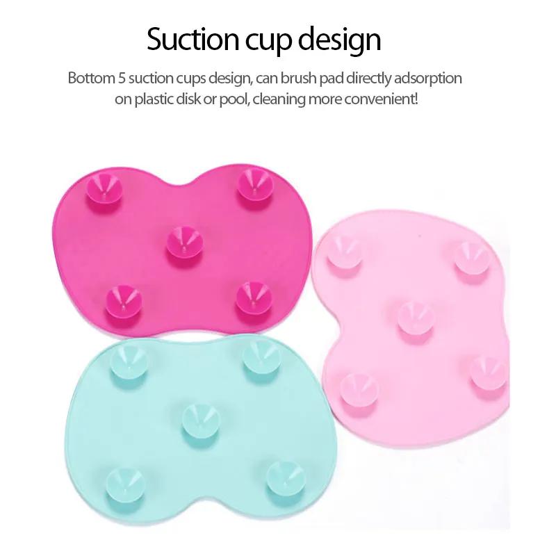 Nettoyeur de brosse en Silicone, brosse de lavage de maquillage cosmétique, tapis de nettoyage de Gel, fond de teint, planche à récurer