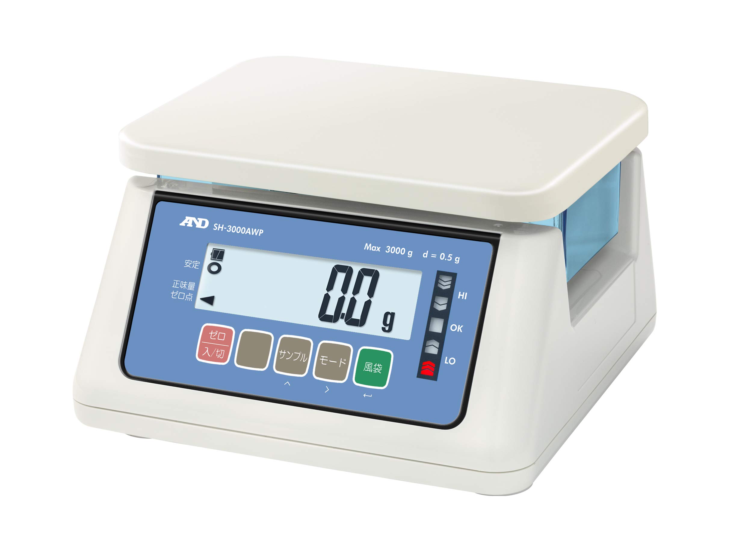 

Digital Scale A&D Dustproof/Waterproof SH3000AWP-JA