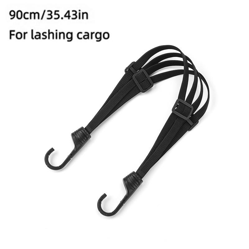 Motorcycle Helmet Luggage Cord Bungee Bandage Luggage Helmet Retractable Elastic Strap 24"/60Cm and 35.4"/90Cm Package Universal
