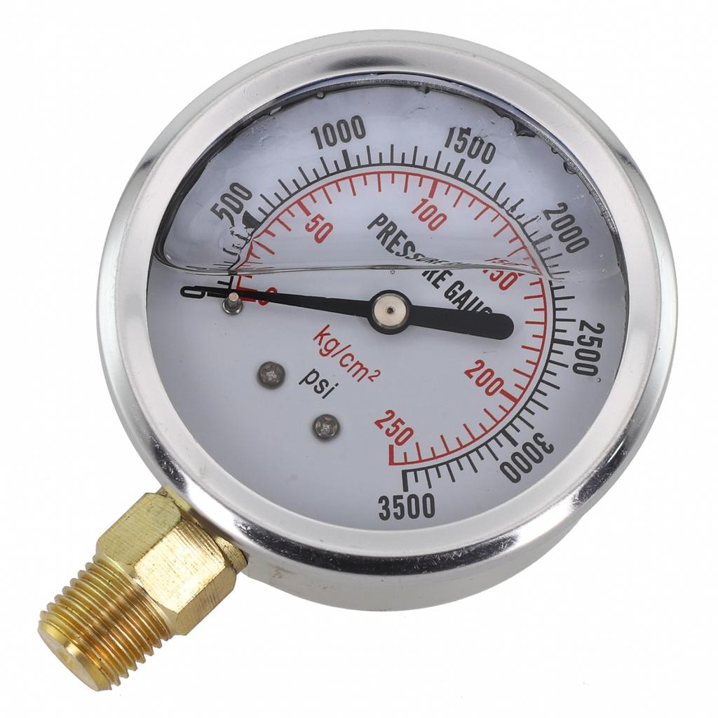 High Precision Hydraulic Oil Pressure Gauge with Dual Measurement Scales