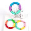 Bohemain Acrylic Twist Bamboo Stack Elastic Bracelets for Women Men 2025 Colorful Resin Tube Beads Bracelet Bangle Jewelry Gift