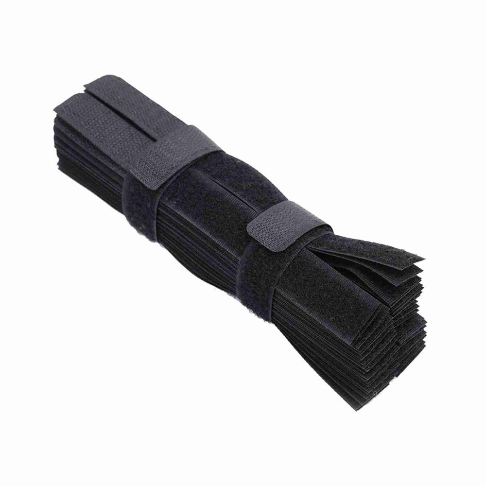 50 Stück Wiederverwendbare Kabelbinder Verstellbare Drahtbinder Bunte Kabelbinder Klebebinder