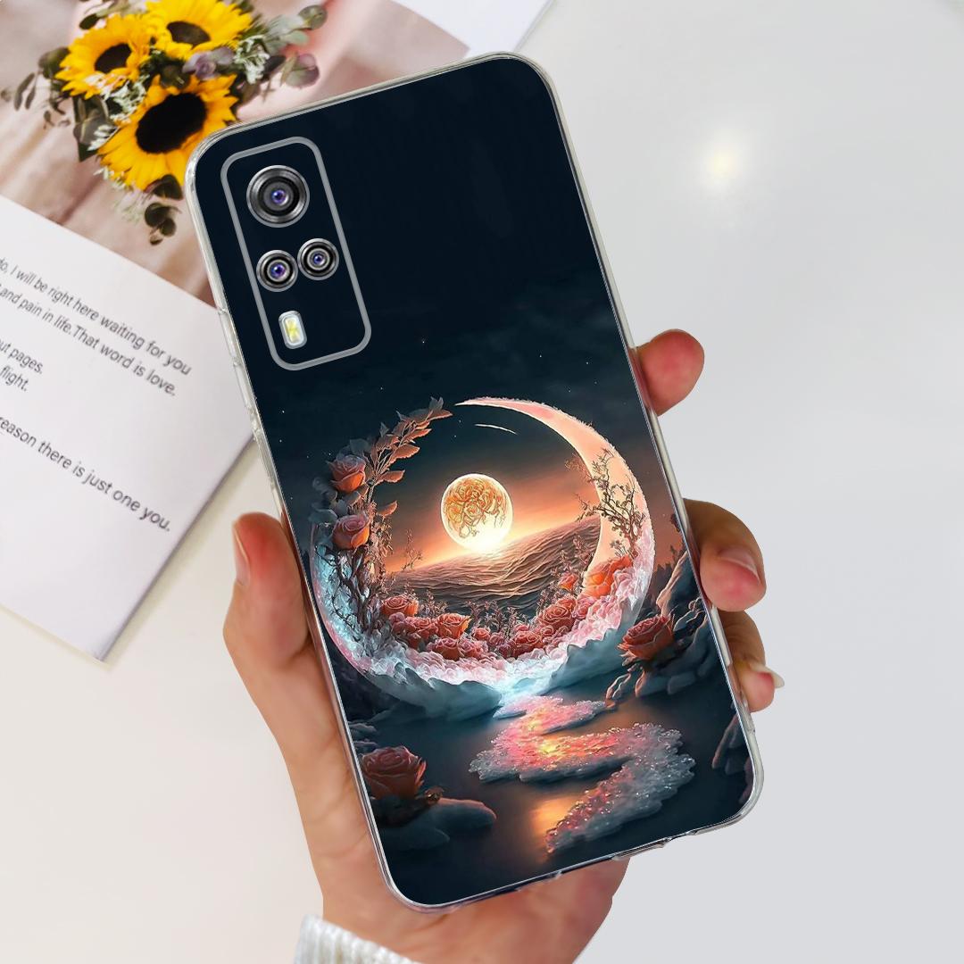 

Чехол для Vivo Y51 2020 V2030 Стильный Рисованный Чехол Мягкий Тонкий Чехол для Телефона Для Vivo Y31 Y 33 53s VivoY31 VivoY33 V2057 Y53s 4G Сумки Vivo Y53s 4G