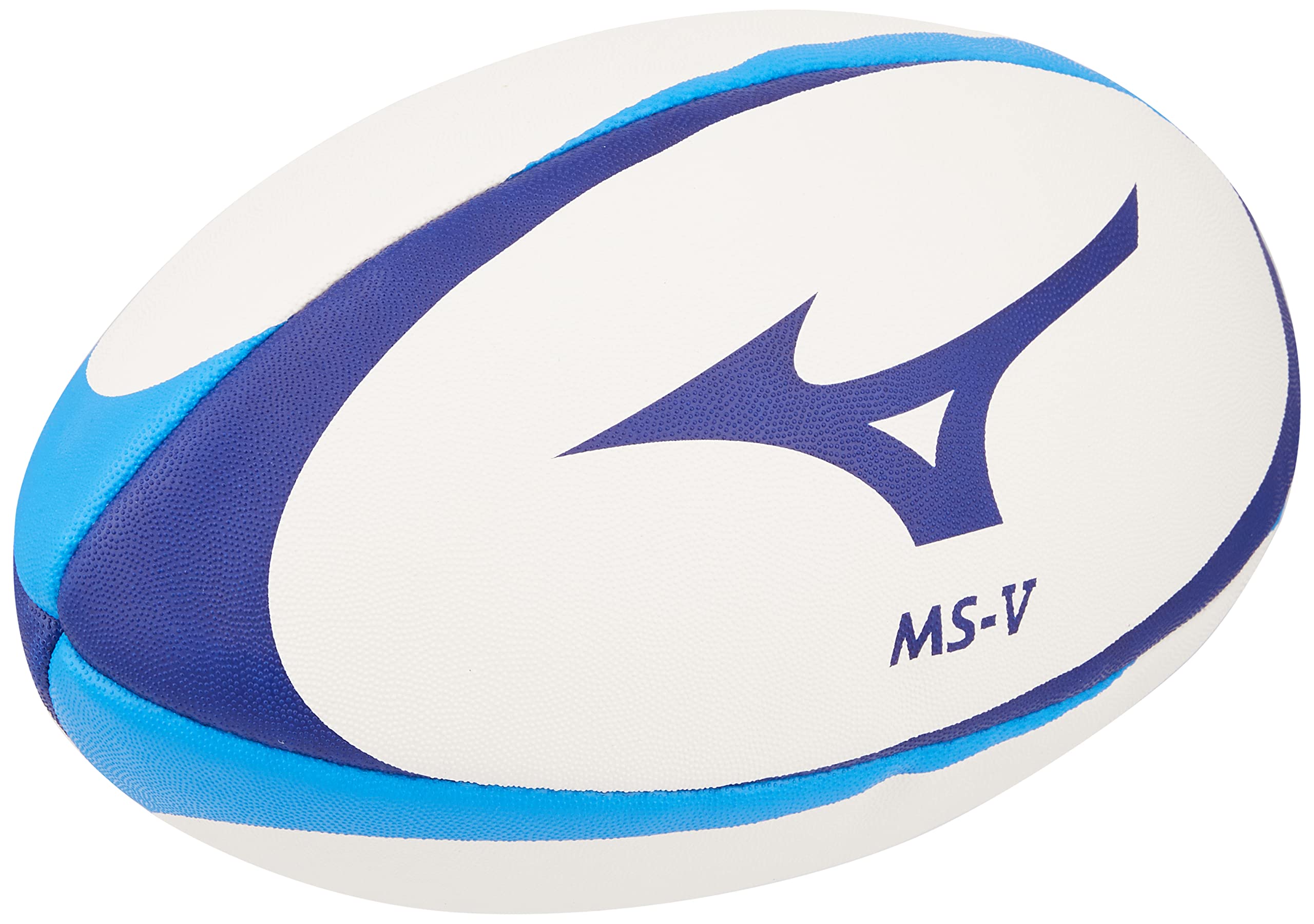 

MIZUNO Rugby Football Union Certified Rugby Ball White x Navy x Blue R3JBA95000 [Japan Ball] MS-V (Size 5)