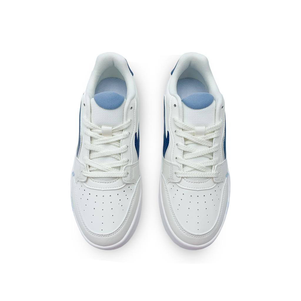 Li Ning Sycee 2 Slip Resistant Cushioning Abrasion Resistant Low top Skateboard Shoes Men's White Blue AGCT339-4(Team188-)