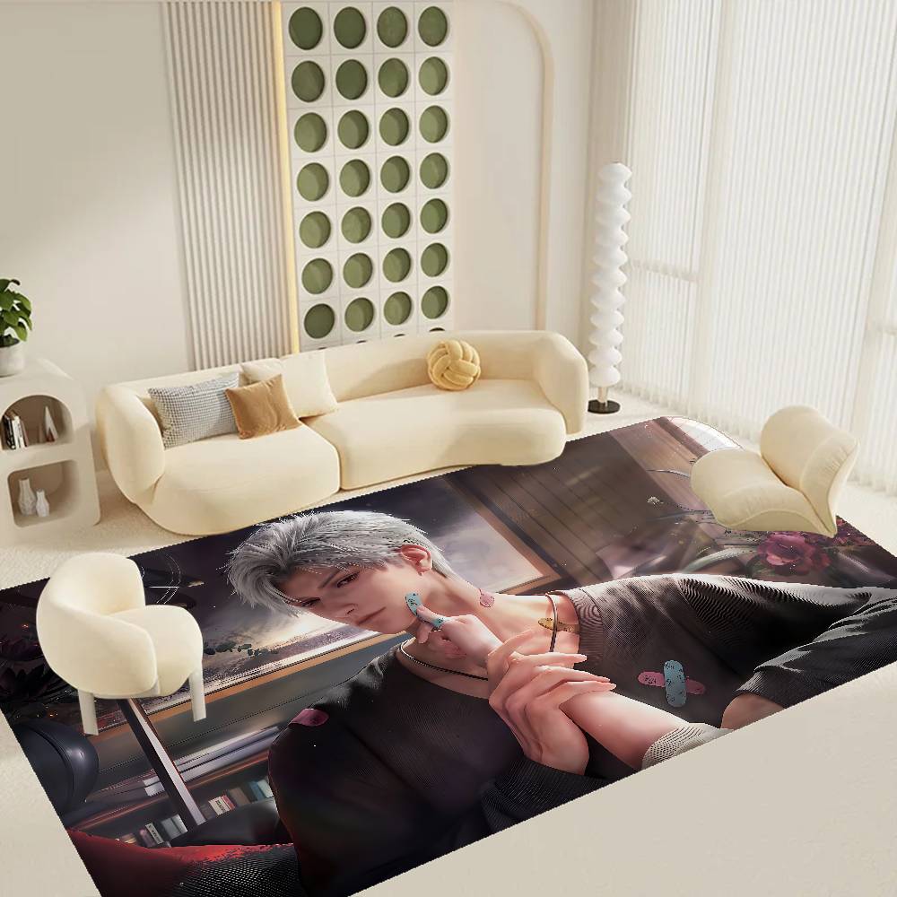 Game LOVE AND D-DEEPSPACE Floor Mat INS Style Soft Bedroom Floor House Laundry Room Mat Anti-skid Bedside Area Rugs