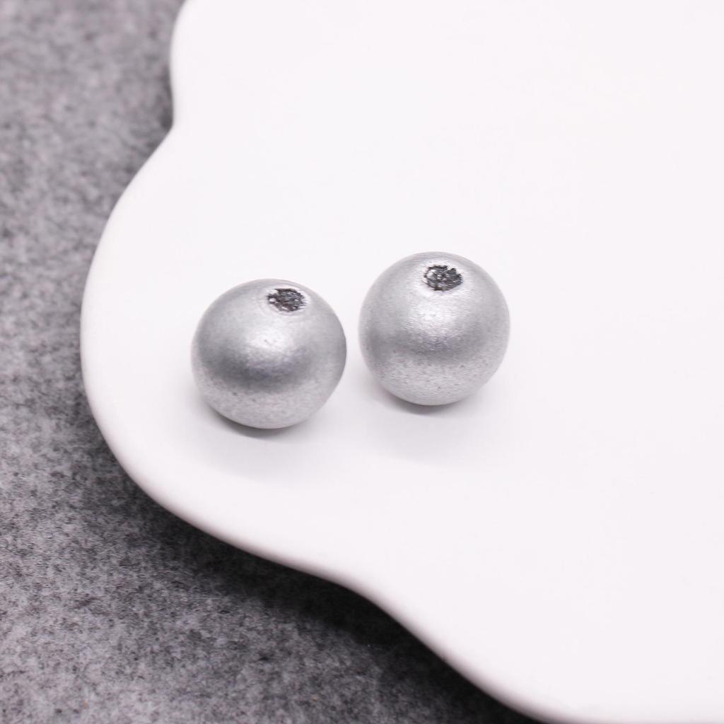 Children's Solid Color 16mm Wooden Beads - Colorful Round Beads for DIY Jewelry