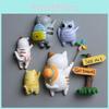 Cat Back View Creative Magnetic Clips For Fridge Decor With Synthetic Resin For Celebrations