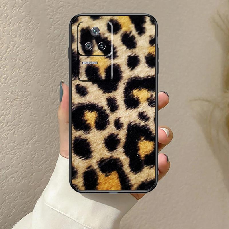 Tan Leopard Case For Xiaomi 13T 14T 15T Pro 13 14 15 Ultra 17 Pro Max POCO F7 F5 F6 X5 X6 X7 Pro Cover
