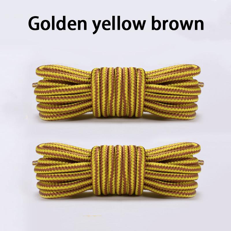 2 Pair NEW Heavy Duty Round Boot Laces Durable Striped Shoelaces for Hiking Work Boots Outdoor Sports Sneaker Shoe Laces