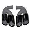 Porsche Cayenne GTS Black Quad Tailpipe Trim (11-24 Years)