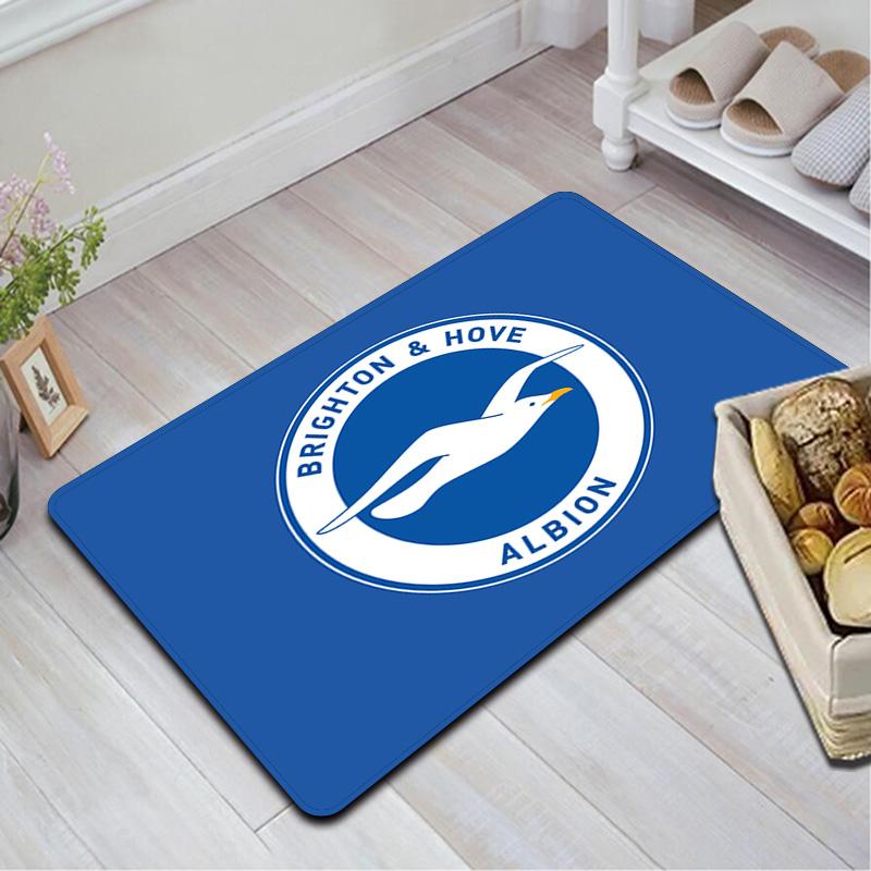 Brighton Hove Albion Pattern Rug Floor Mat for Living Room or Bedroom Soft and Comfortable Carpet a Gift for Birthday and Holiday.