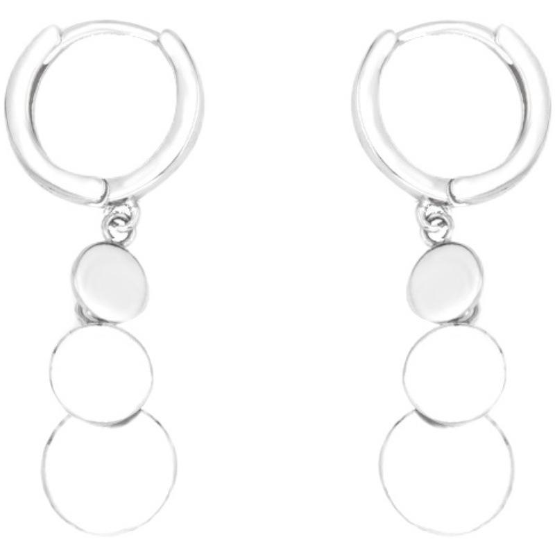 Sterling Silver Elegant Tassel Earrings Women's Winter Simple Special-Interest Design Ins High Sense Earrings S92 500 Set Earrings