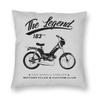 Moped SPX Quadratisches Kissenbezug Polyester Leinen Samt Bedruckt Reißverschluss Dekorative Sofa Kissenhülle