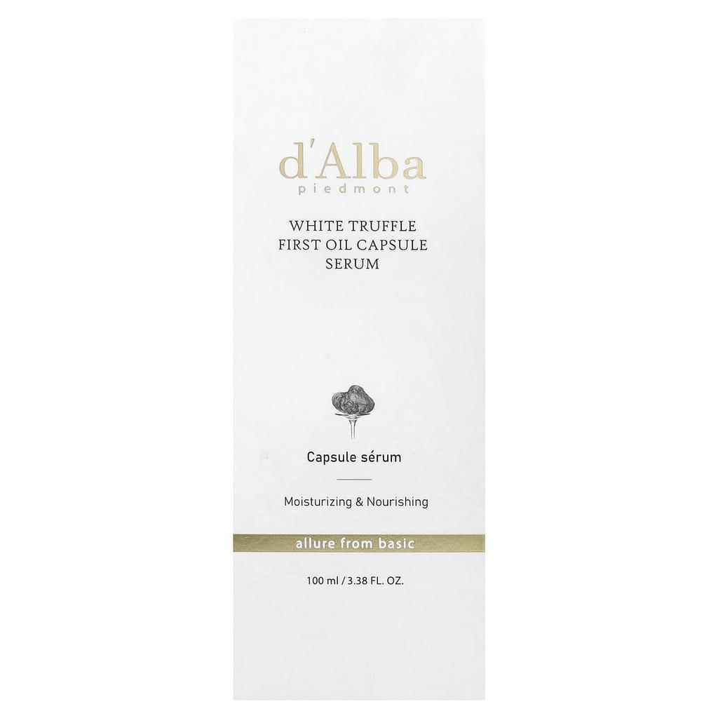 d'Alba White Truffle First Oil Capsule Serum, 100Ml(3.38Fl Oz)