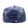 Autumn and winter new beret men's and women's cap retro plaid hat cotton curved brim hat