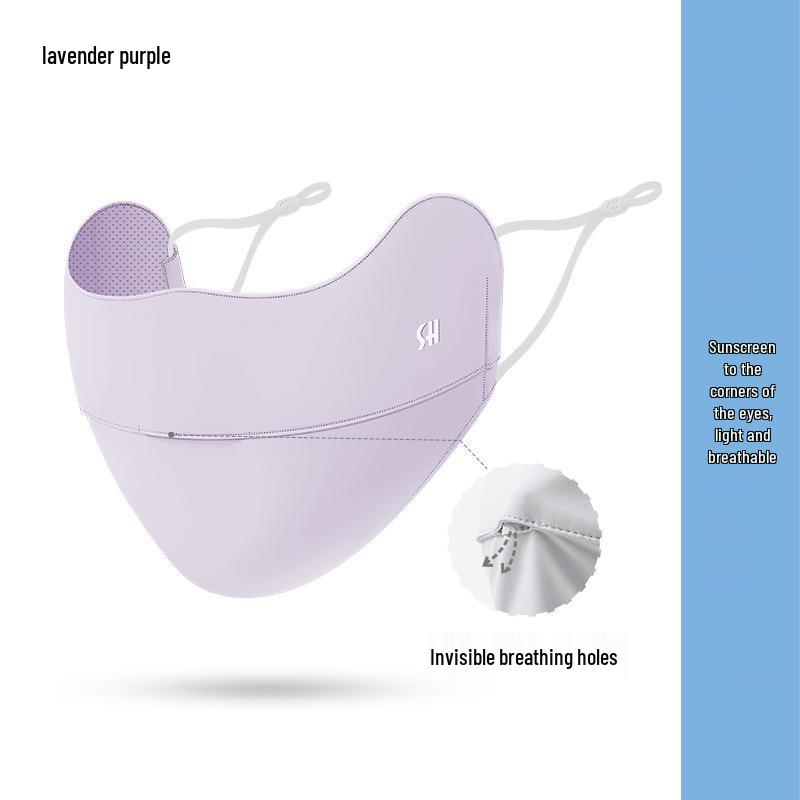 Ice Silk Anti-UV Face Mask with Eye Corner Protection & Moisturizing Hyaluronic Acid