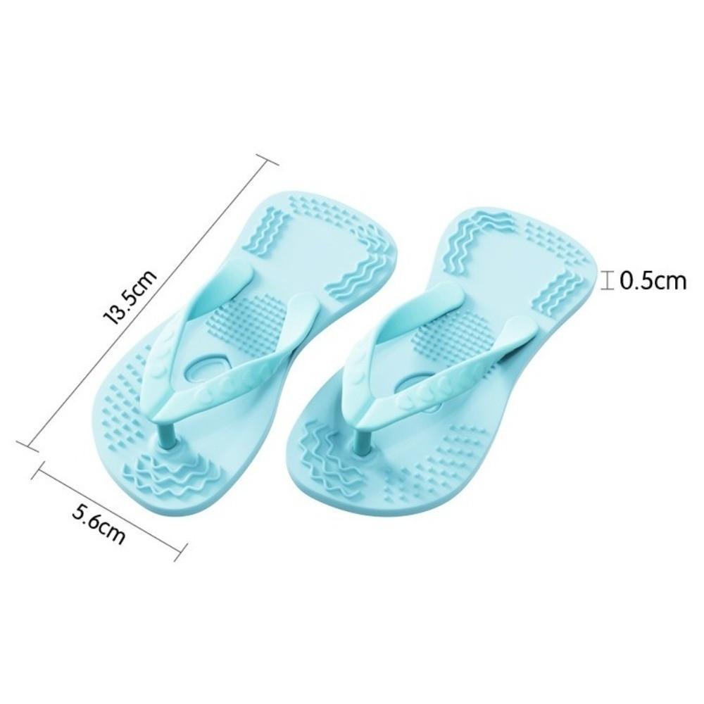 New Silicone Puppy Teething Toy Dental Health Anti-slip Texture Dog Chewing Toy Pink Blue Slippers Shaped Toy Boredom Relief