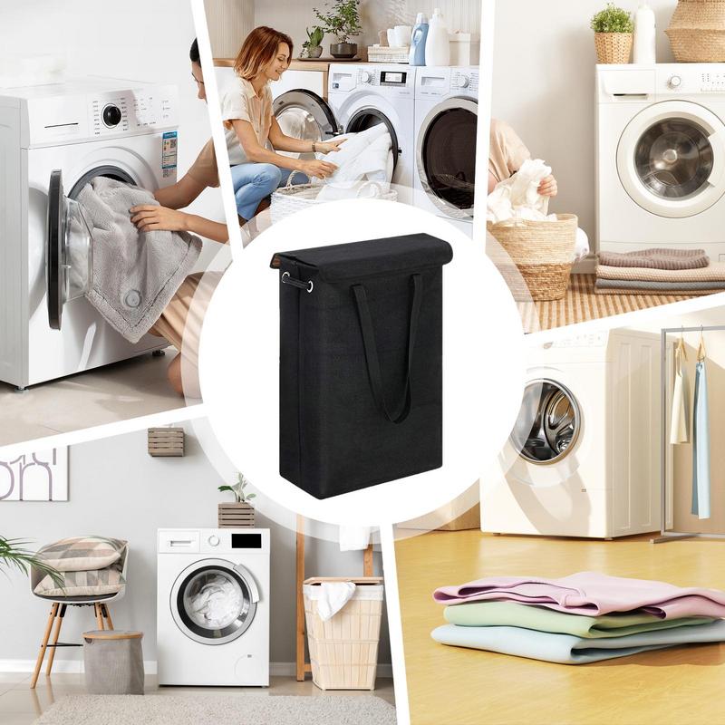 Dirty Clothes Basket Dirty Clothes Laundry Storage Basket Stable Load-Bearing Decorative Basket For Bedroom Bathroom Living Room