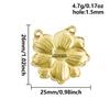 5pcs Geometric Cabochon Base Setting Tray Blank PVD Charm Heart Cross Flower DIY Stainless Steel Pendant For Jewelry Making Bulk