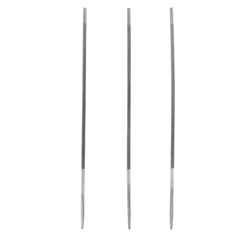 Chainsaw Round Files for DIY Chain Grinding 3pcs Set for 40 48 55mm Grinding