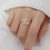 Ladies Fashion Temperament Open Zircon Ring Holiday Commemorative Gift