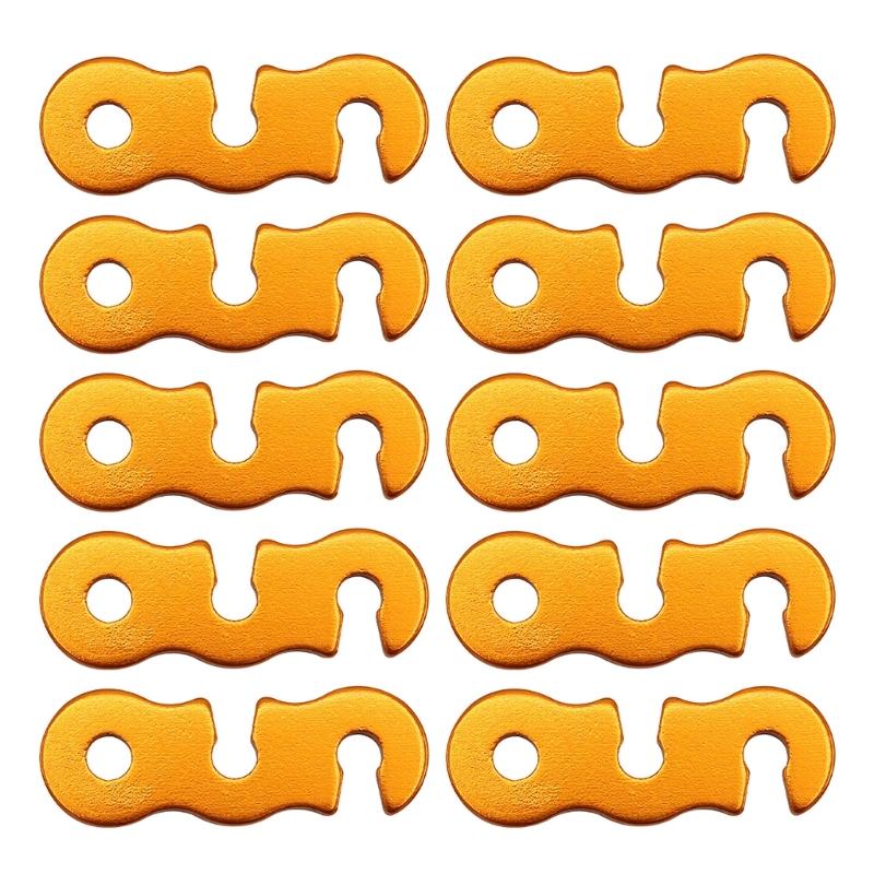 10Pieces Guy Rope Tensioners Guy Line Cord Adjuster Aluminum Alloys Wind Rope Buckle Tent Rope Adjuster for Camping Tent