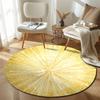 Rustic Round Moon Multicolor Carpet, Non-Slip Floor Mat for Laundry Room