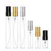 30/50pcs 100pcs 2ml/3ml/5ml/10ml Glass Refillable Perfume Bottle Empty Spray Bottle Atomizer Perfume Bottles  Metal spray bottle