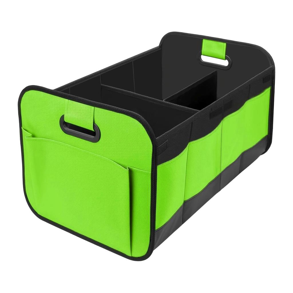 Car Trunk Organizer Foldable Storage Box Oxford Fabric Multi Compartment Portable Tool Storage Container for Vehicle Interior Organization