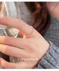 Cuiyan Shijie S925 Silver Korean Style Red Rope Drawstring Ring - Simple Handmade Women's Woven Jewelry