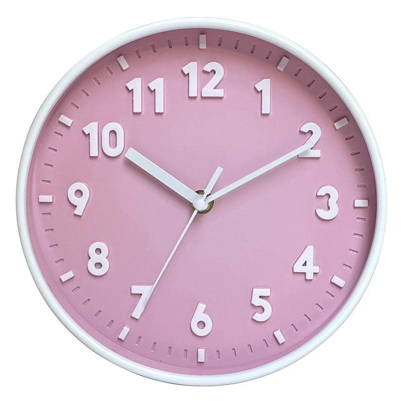 8 Inch Battery Operated Wall Clock Silent Digital Non Ticking Quiet Modern Bedroom Living Room
