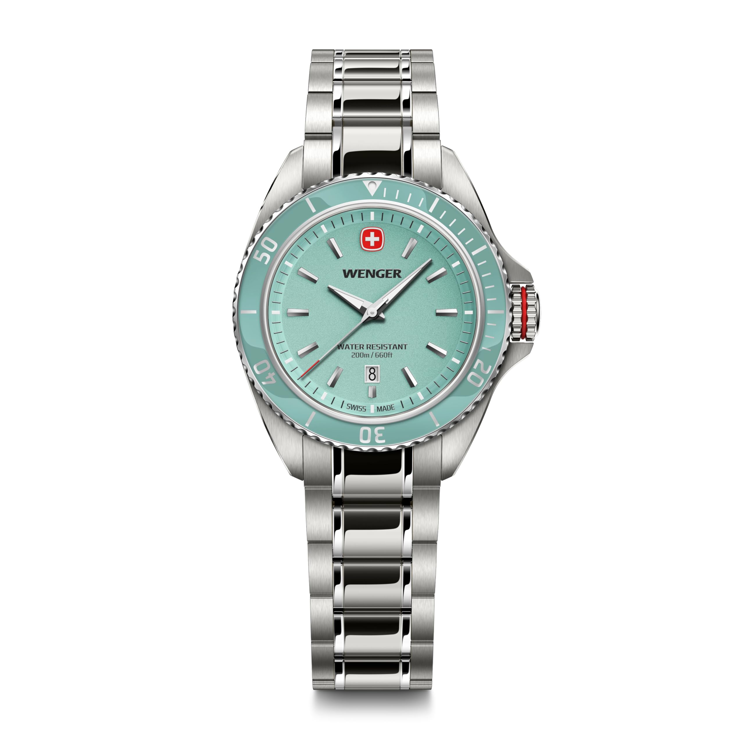 WENGER EXECUTIVE Montre Turquoise Garantie 01.2021.103 [] 3 Ans gray
