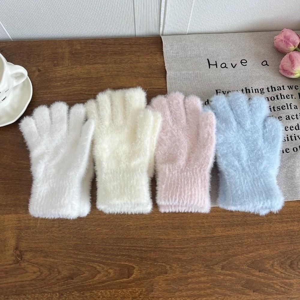 Windproof Touchscreen Gloves Cold Proof Cycling Gloves New Five Fingers Gloves Women