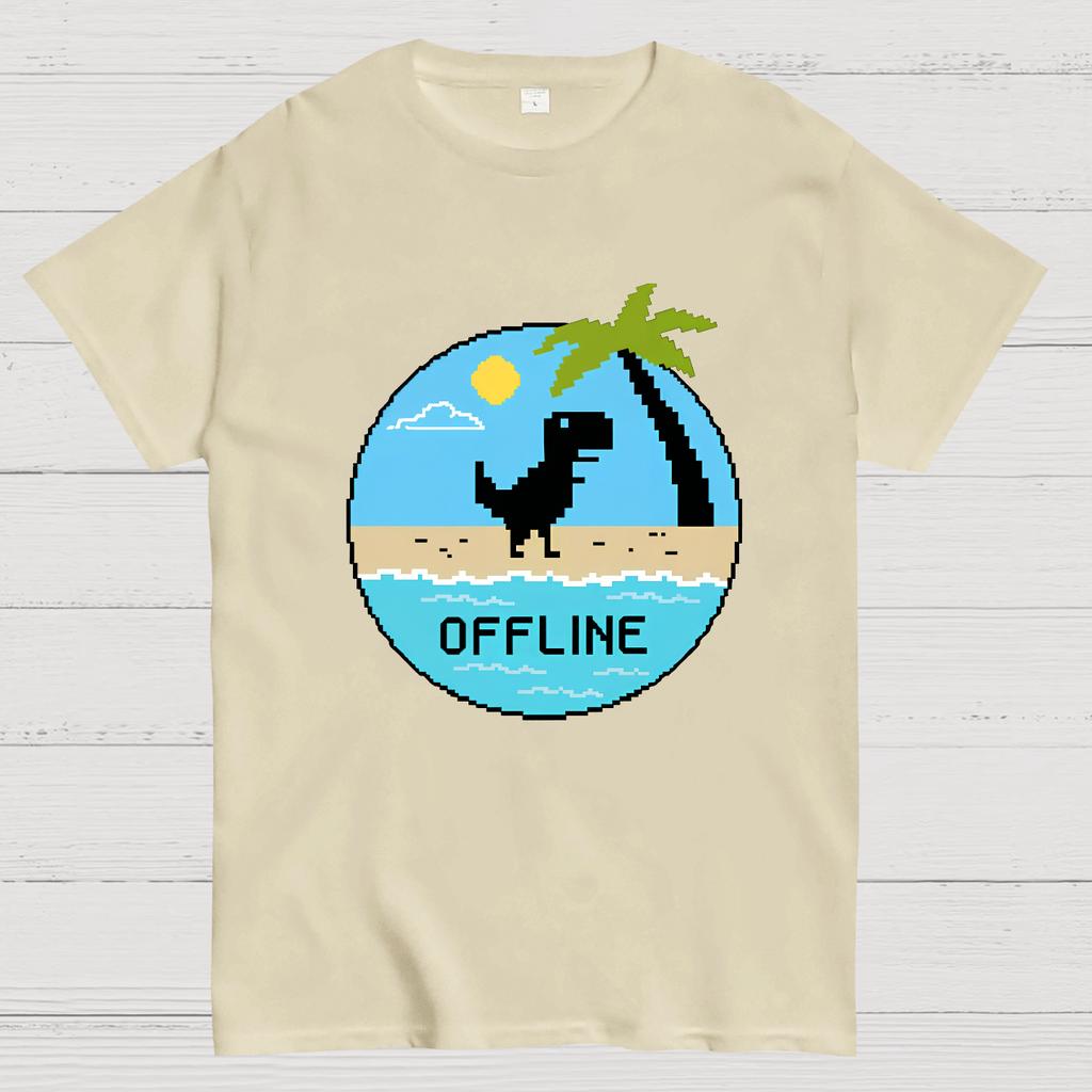 Dinosaur Offline Nerdy T-Shirt