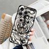 Funda Phone Cover Case for Apple iPhone 17 Pro Max 16 13 14 XR XS MAX 15 Pro 7 8 11 12 Air Cool Silver Tiger