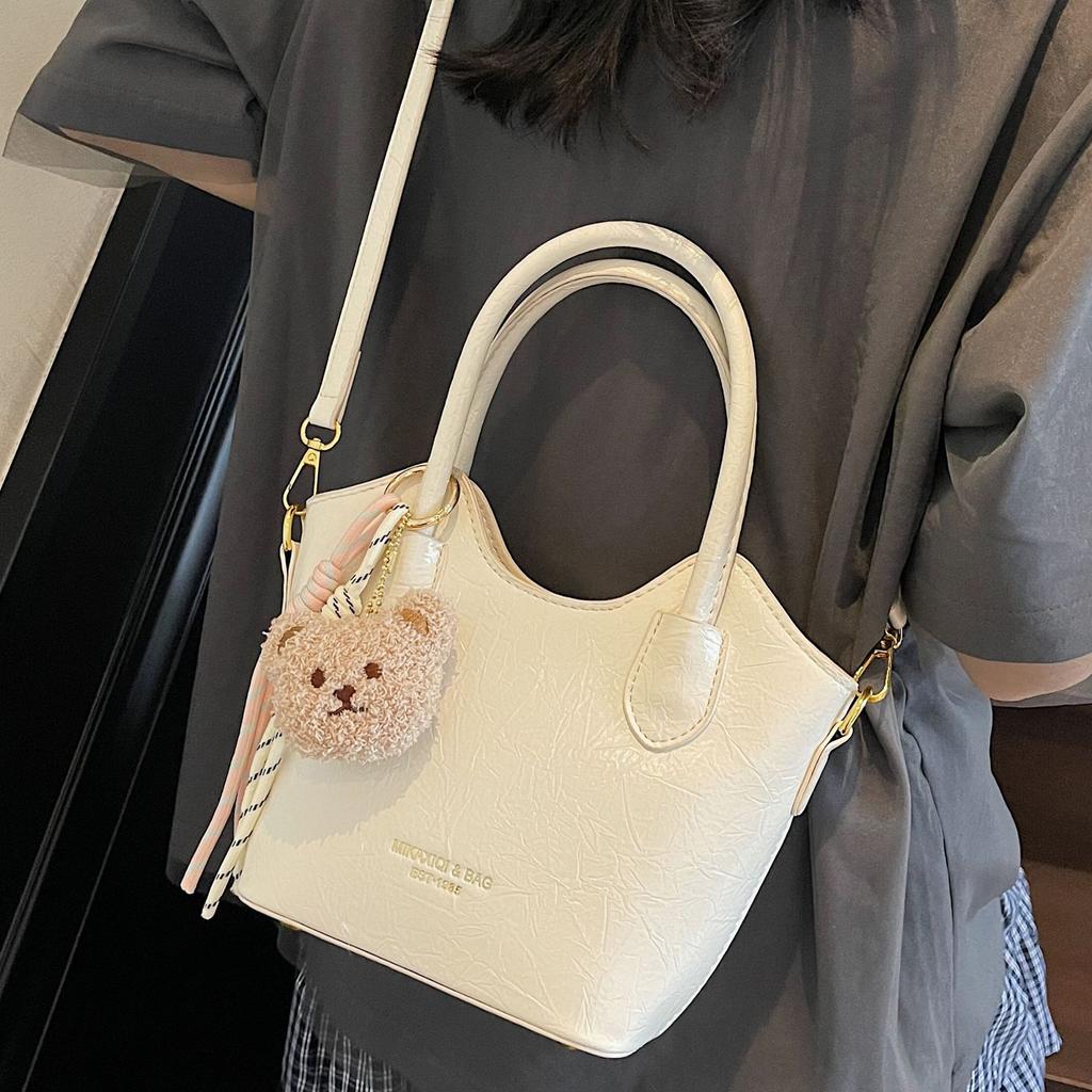 Versatile Premium 2025 Crossbody Bag Summer New Portable Bucket Bag Niche Design Retro Commuter Shoulder Bag