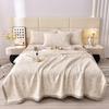 High Quality Embroidered Summer Cooling Blanket  Hight End Knitted Cotton Queen Quilt Quilted Wormwood Fiber Thin Comforter Cool