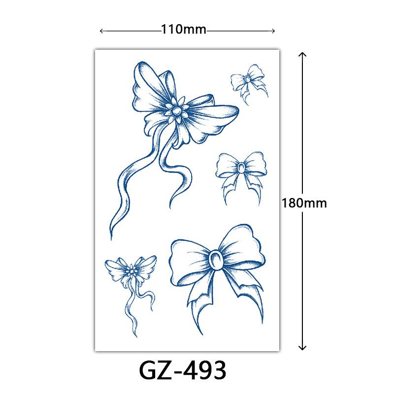 Herbal Tattoo Stickers, Juice Tattoo Stickers, Semi-Permanent Tattoo Stickers Dragon Snake Animal Tattoos
