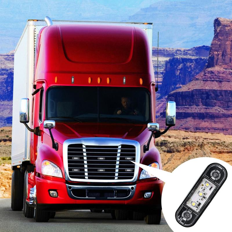 LED Side Marker Lights Car Front Tail Marker Lights Waterproof Enhanced Night Driving Safety Vehicle Rear Light For SUV Trailers