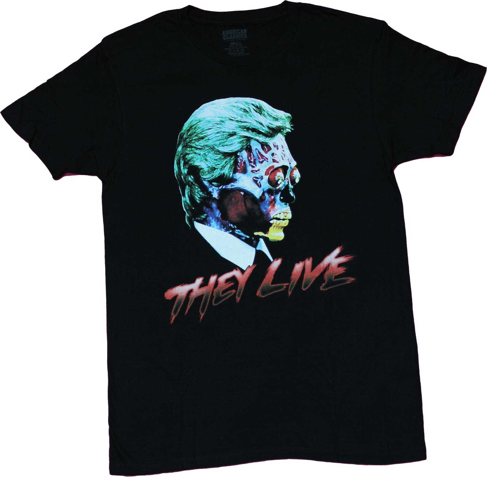 They Live Mens T-shirt - X-ray Alien Head Image M