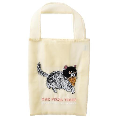Jubilee Organdy Tote Bag LightBlue 002 Cute Cat 3D Embroidery Lightweight Sheer Sub Bag Eco Bag