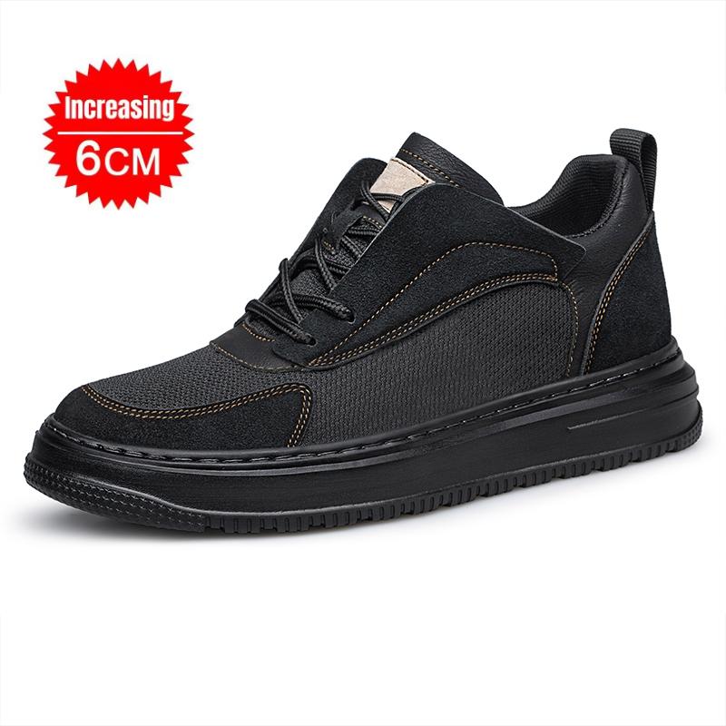 

6cm 8cm Elevator Shoes Men Lifting Shoes Mens Platform Sneakers with Thick Sole & Hidden Height Increase Sports Casual Shoes 36