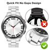 Lückenloses Titanfarbenes Armband für Samsung Galaxy Watch 7 6 4 5 Pro 45 40mm 44mm FE Classic 43mm 47mm 42 46mm Quick Fit Metallarmband